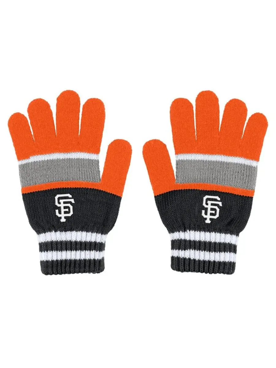 Женский комплект из перчатки и шарфа с полосками в стиле команды San Francisco Giants WEAR by Erin — изображение 3 из 3