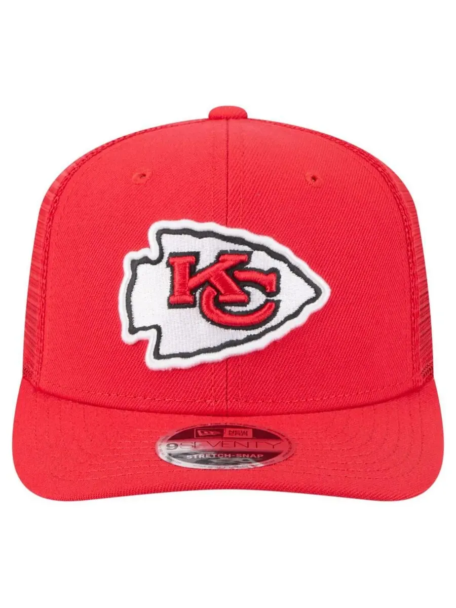 New Era Мужская красная бейсболка Kansas City Chiefs из коллекции 9SEVENTY с регулируемой — изображение 2 из 4, красный