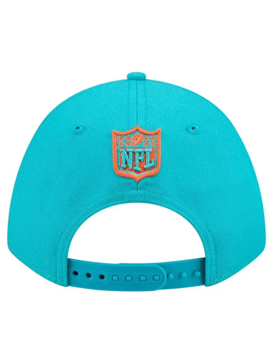 Мужская регулируемая кепка Aqua Miami Dolphins Team Collection 9FORTY с завышенной талией M-Crown — изображение 3 из 5