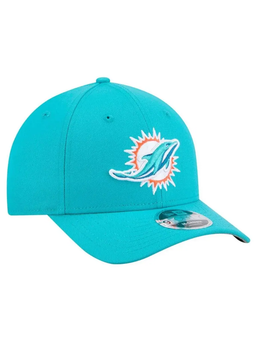 Мужская регулируемая кепка Aqua Miami Dolphins Team Collection 9FORTY с завышенной талией M-Crown — изображение 4 из 5