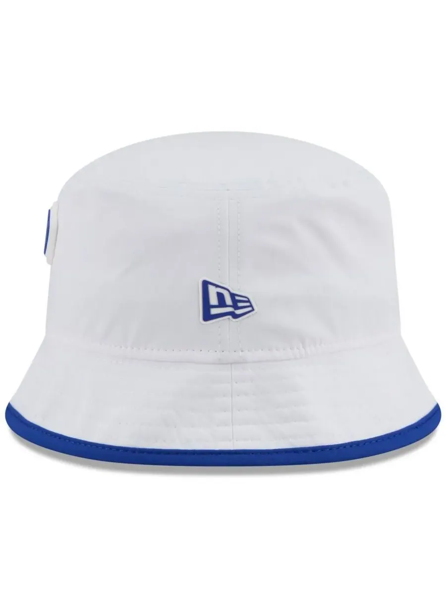 New Era Мужская белая панама Buffalo Bills 2025 NFL Training Camp Stretch Bucket Hat — изображение 4 из 5, белый