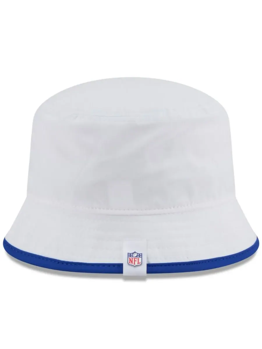 New Era Мужская белая панама Buffalo Bills 2025 NFL Training Camp Stretch Bucket Hat — изображение 5 из 5, белый