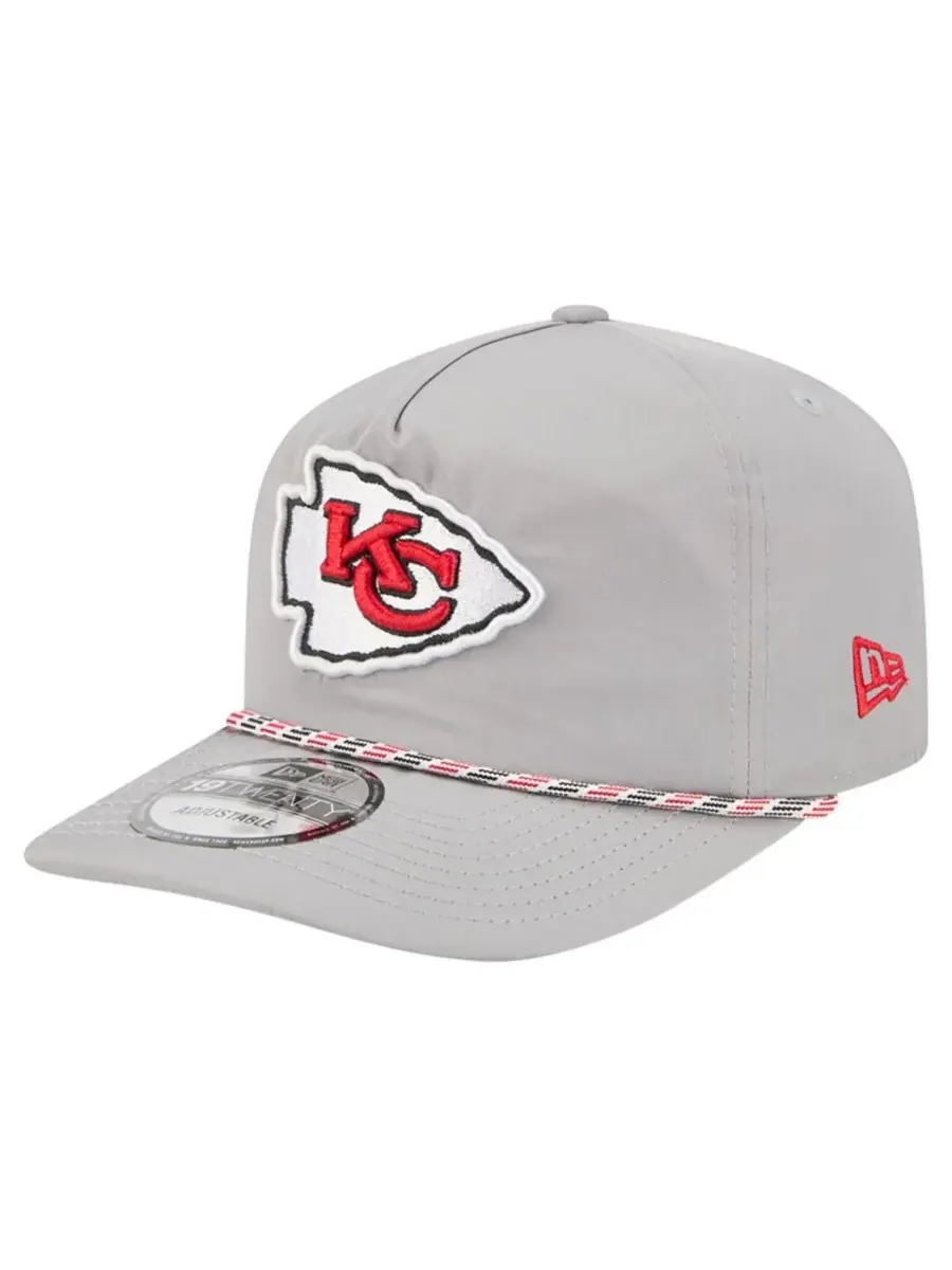 New Era Мужская серая кепка Kansas City Chiefs Rope 19TWENTY — изображение 1 из 5, серый
