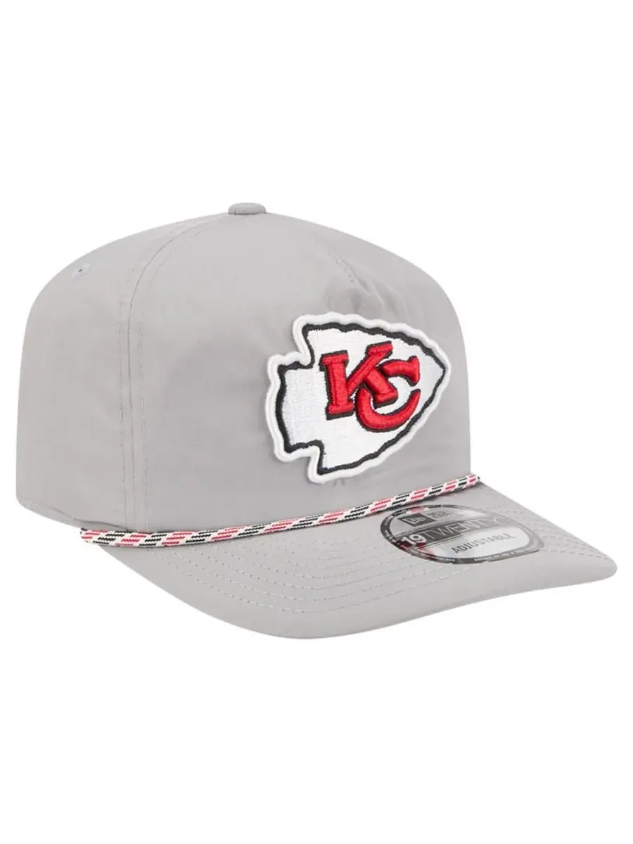 New Era Мужская серая кепка Kansas City Chiefs Rope 19TWENTY — изображение 4 из 5, серый