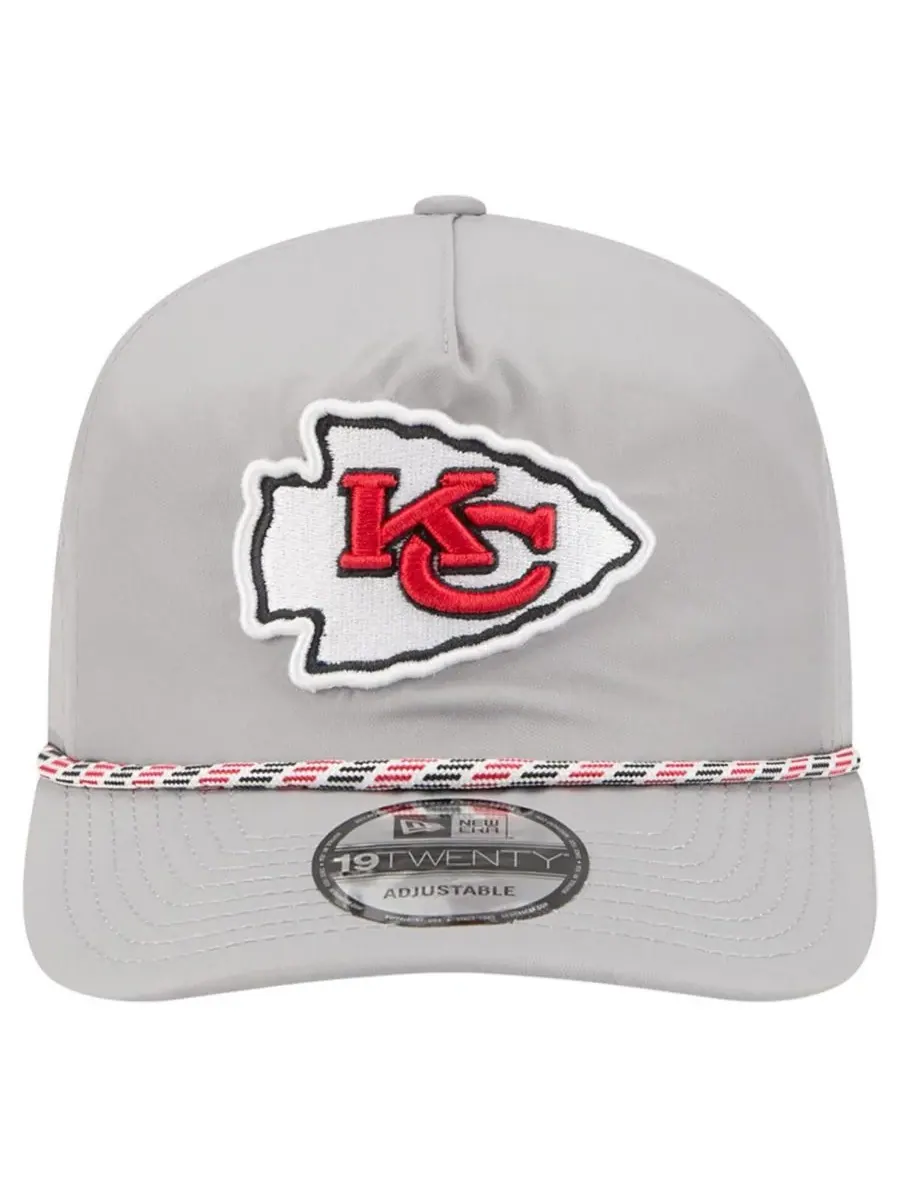 New Era Мужская серая кепка Kansas City Chiefs Rope 19TWENTY — изображение 5 из 5, серый