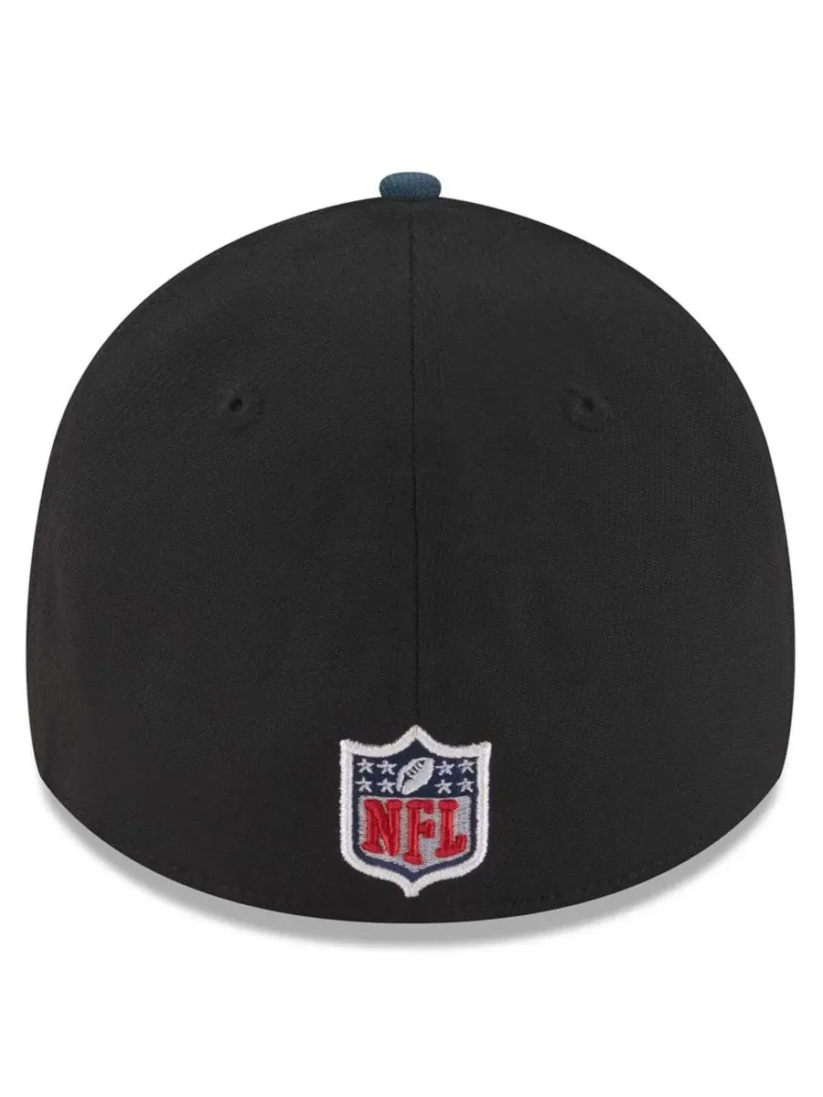 New Era Мужская кепка Dallas Cowboys 39THIRTY Flex, черно-синяя, с символикой драфта НФЛ 2025 года — изображение 2 из 5