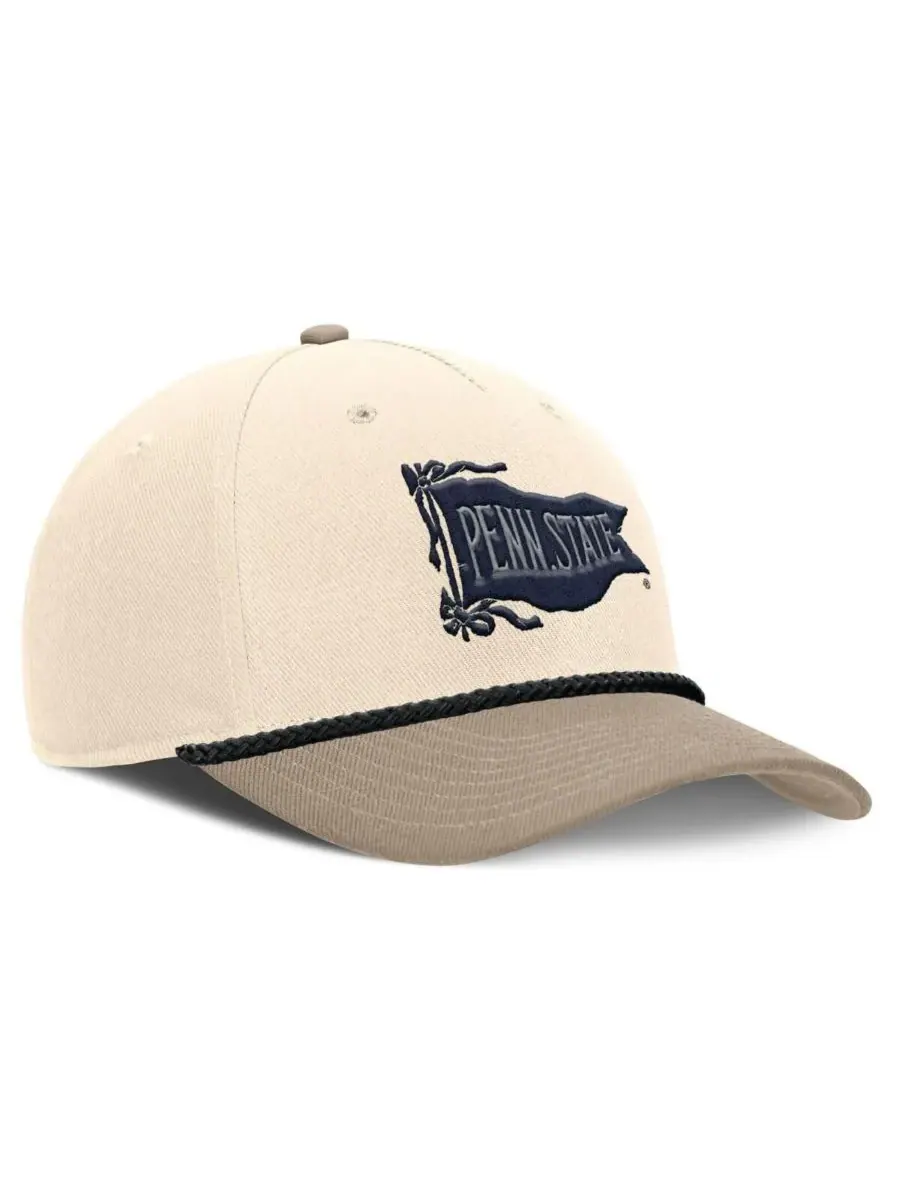 Мужская регулируемая кепка Natural Penn State Nittany Lions Rise Legacy Throwback Logo Nike — изображение 3 из 4, прозрачный