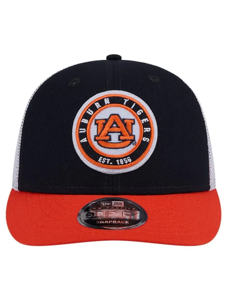 New Era Мужская темно-синяя бейсболка Auburn Tigers Throwback Circle Patch 9FIFTY Trucker Snapback — изображение 3 из 4