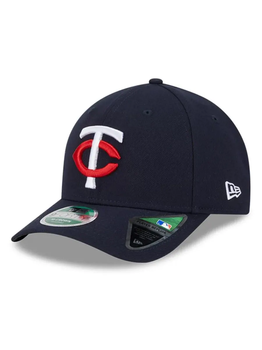 New Era Мужская темно-синяя кепка Minnesota Twins Player Replica 9FORTY с регулируемым размером — изображение 1 из 5