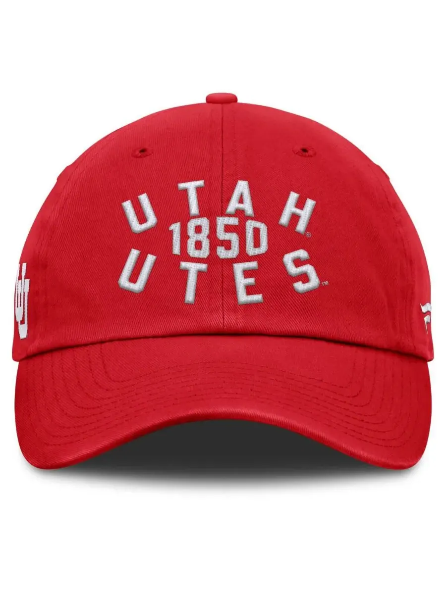 Fanatics Мужская красная регулируемая кепка Utah Utes Archer — изображение 2 из 4, красный