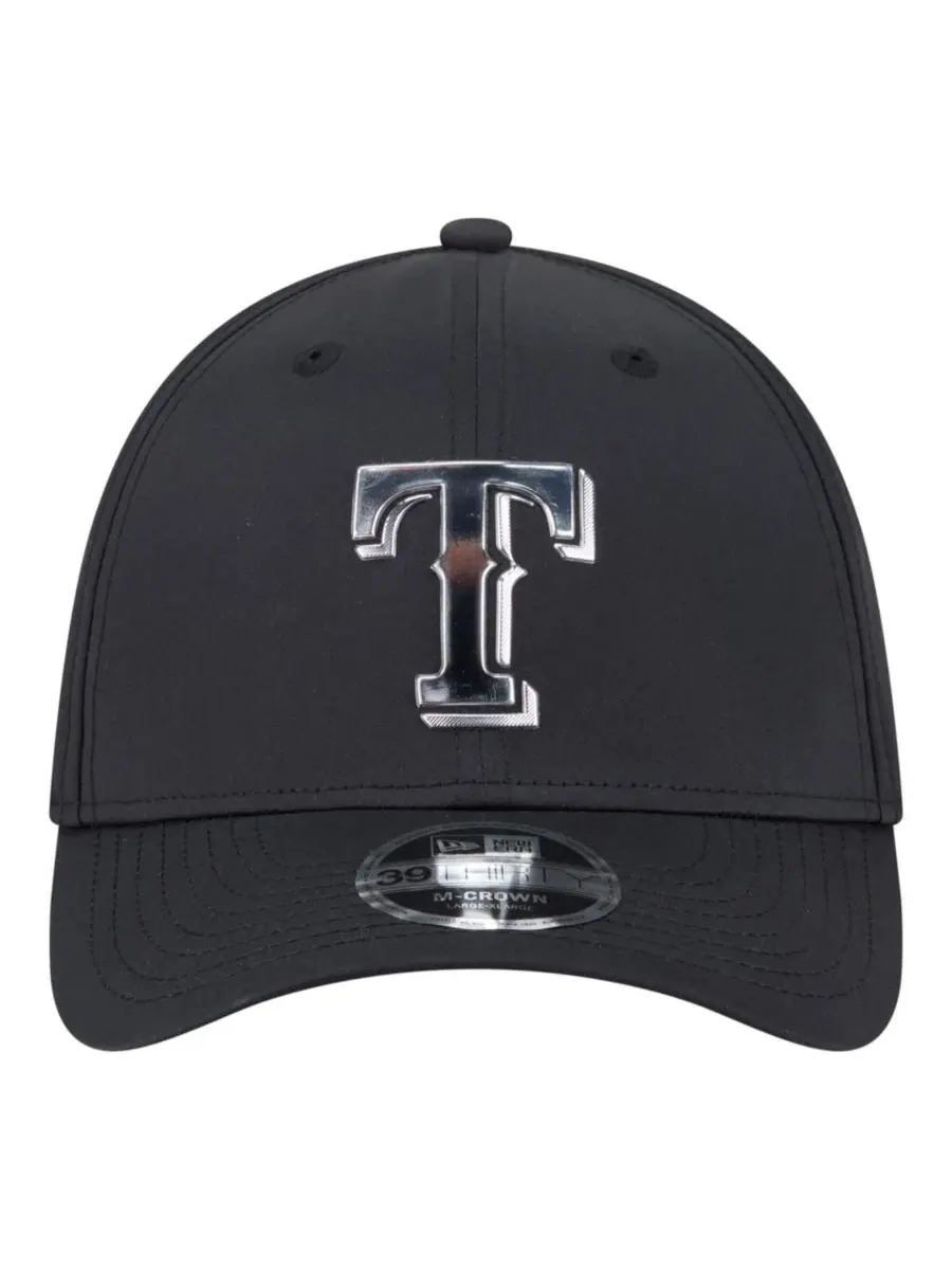 Кепка с металлическим принтом Texas Rangers New Era — изображение 2 из 5, черный