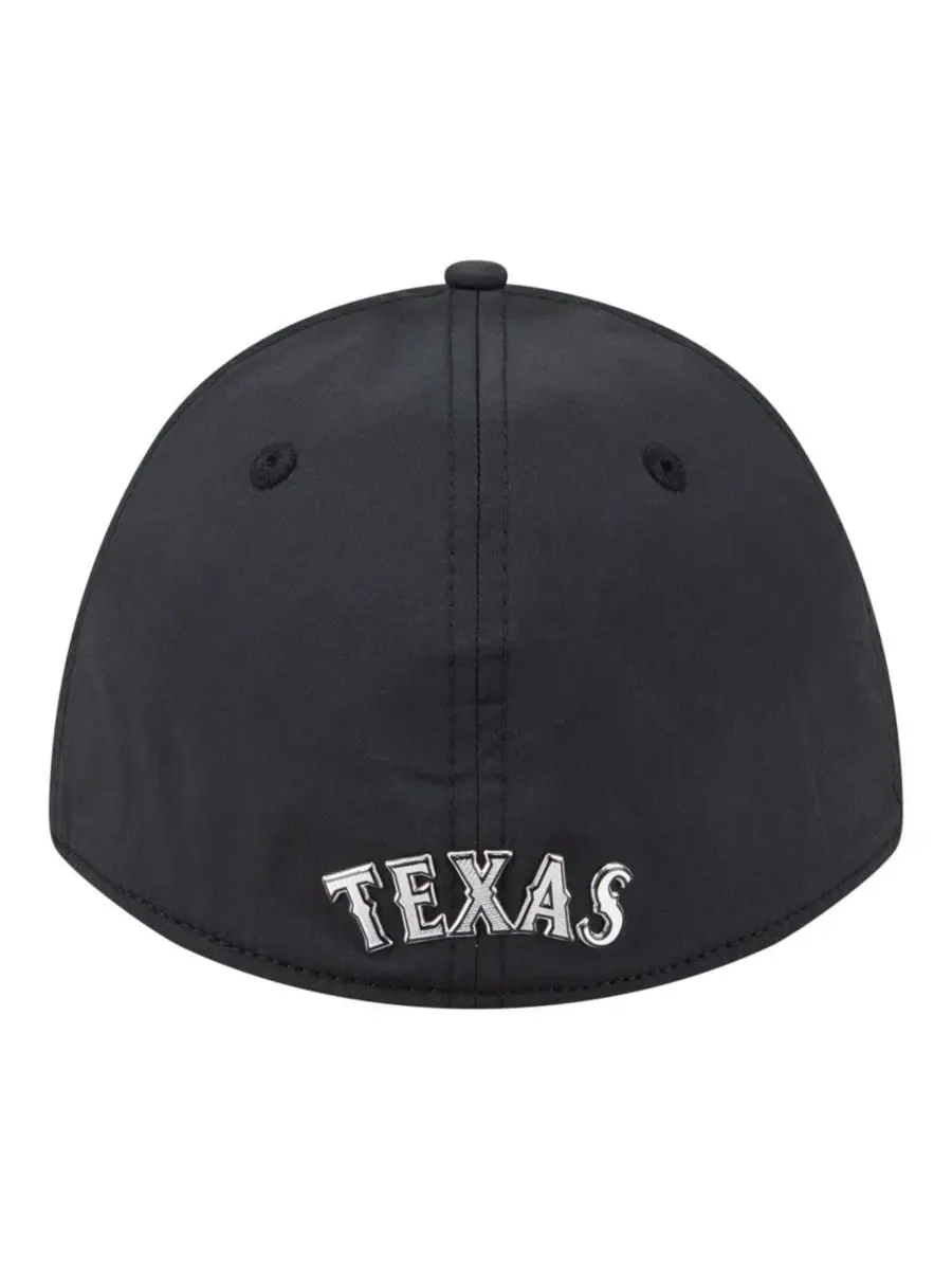 Кепка с металлическим принтом Texas Rangers New Era — изображение 4 из 5, черный