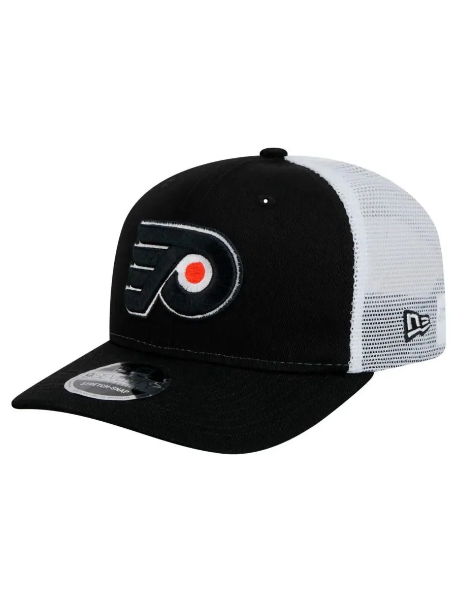 Кепка New Era с вышитым логотипом Philadelphia Flyers — изображение 1 из 5, черный белый