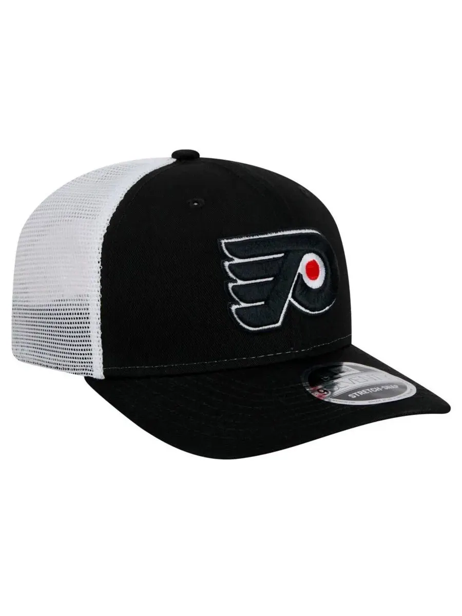 Кепка New Era с вышитым логотипом Philadelphia Flyers — изображение 4 из 5, черный белый