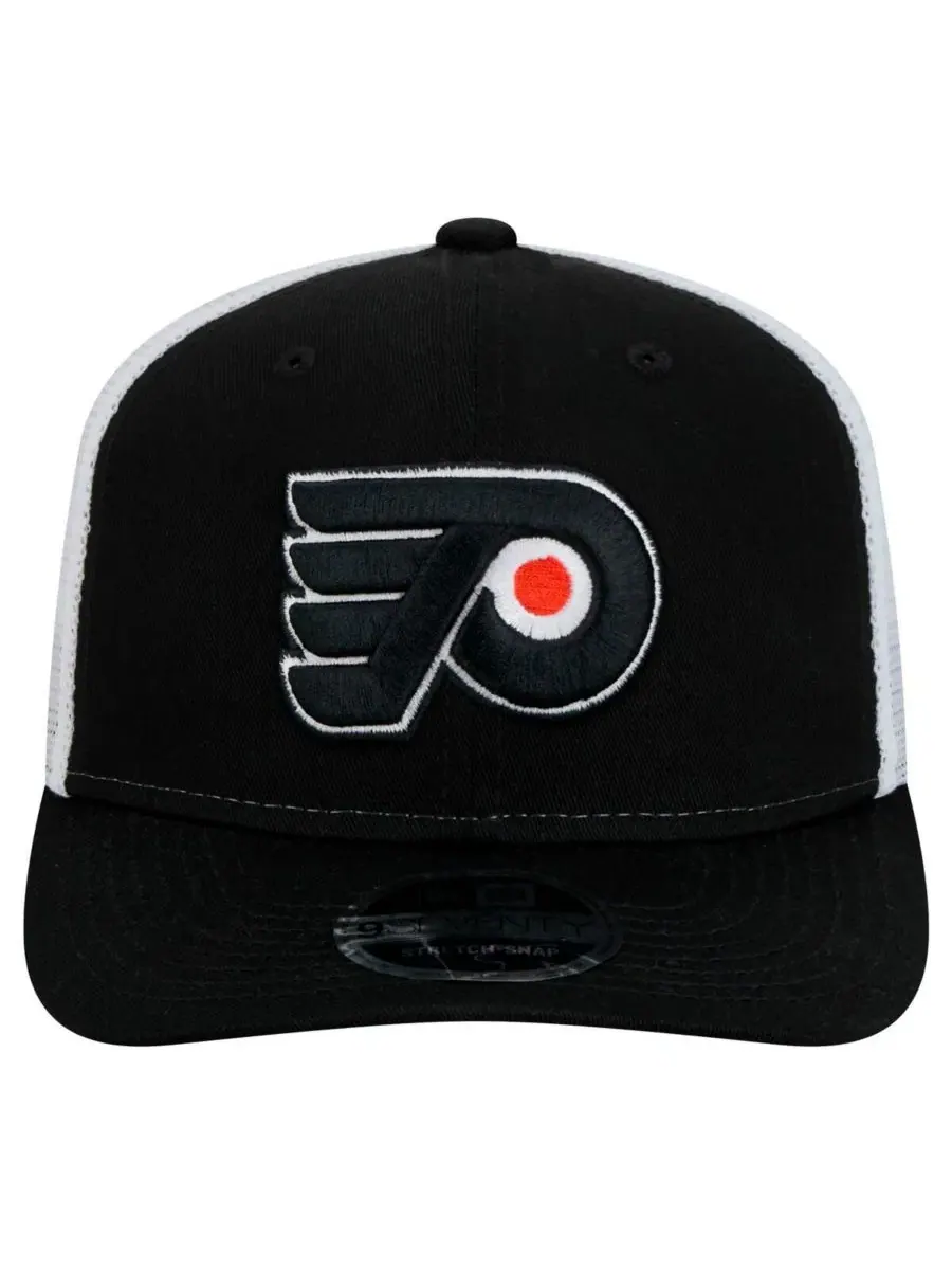 Кепка New Era с вышитым логотипом Philadelphia Flyers — изображение 5 из 5, черный белый