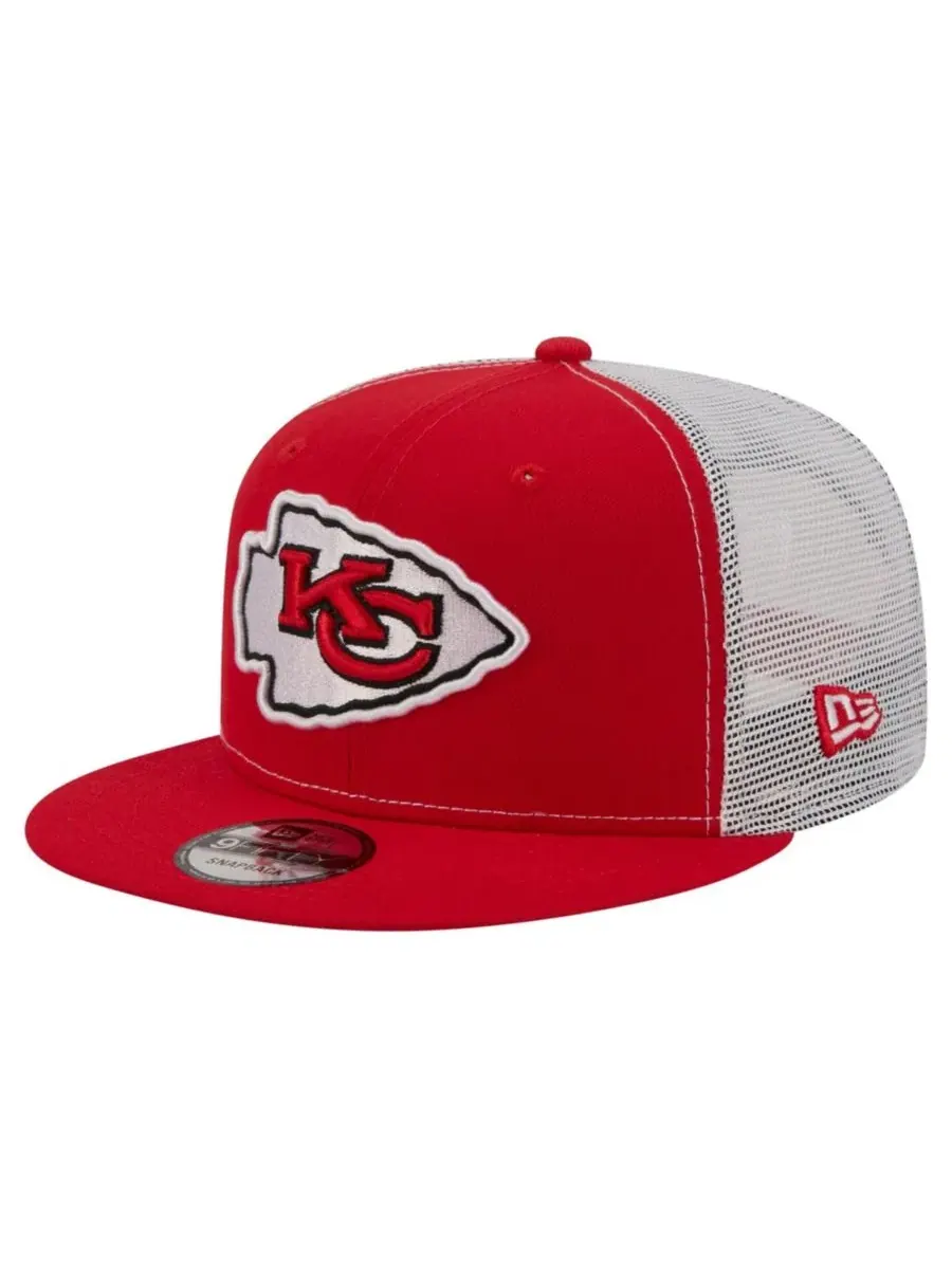 Кепка-трукер с высокой тульей, с вышитым логотипом команды Kansas City Chiefs New Era — изображение 1 из 6, красный