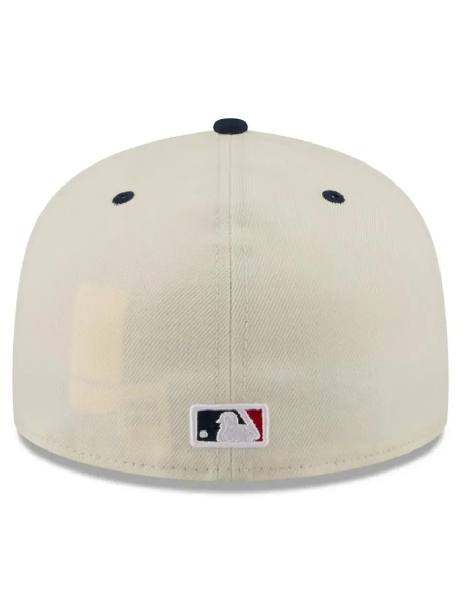 Бейсболка New Era New York Mets USA 250 Fourth of July 59FIFTY — изображение 4 из 4, кремовый синий