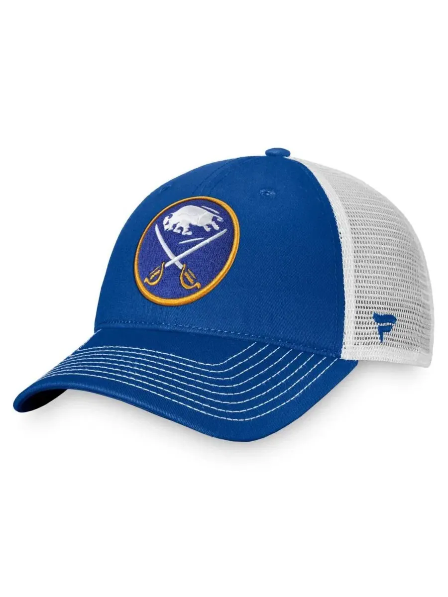 Кепка-снапбек с козырьком Fanatics Buffalo Sabres Slouch Core Primary Trucker — изображение 1 из 4, белый