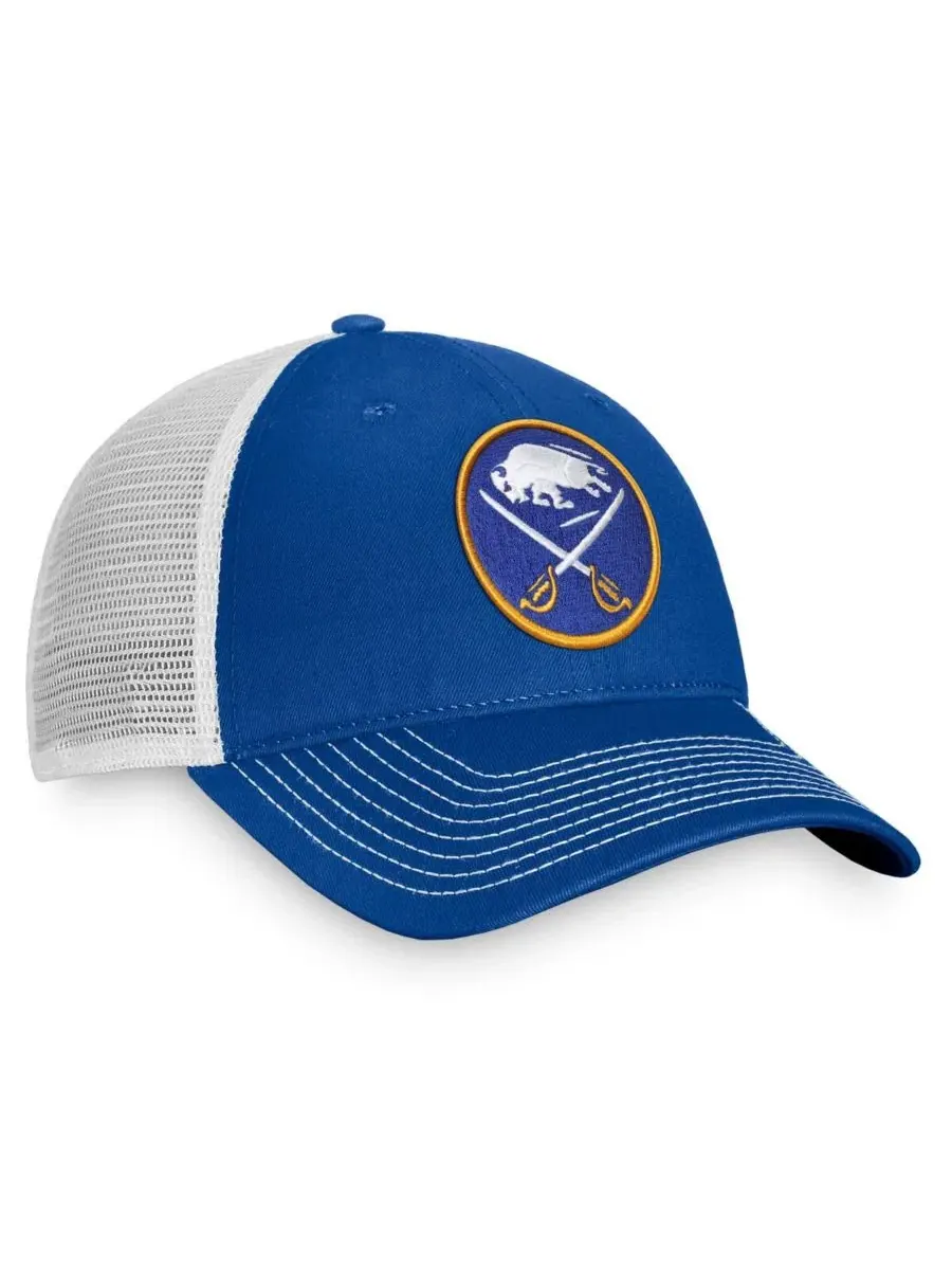 Кепка-снапбек с козырьком Fanatics Buffalo Sabres Slouch Core Primary Trucker — изображение 2 из 4, белый