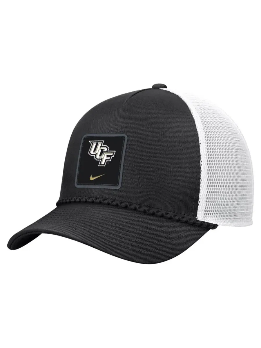 Кепка-тракер с принтом UCF Knights Rope Adjustable Trucker Hat Nike — изображение 1 из 3, черный