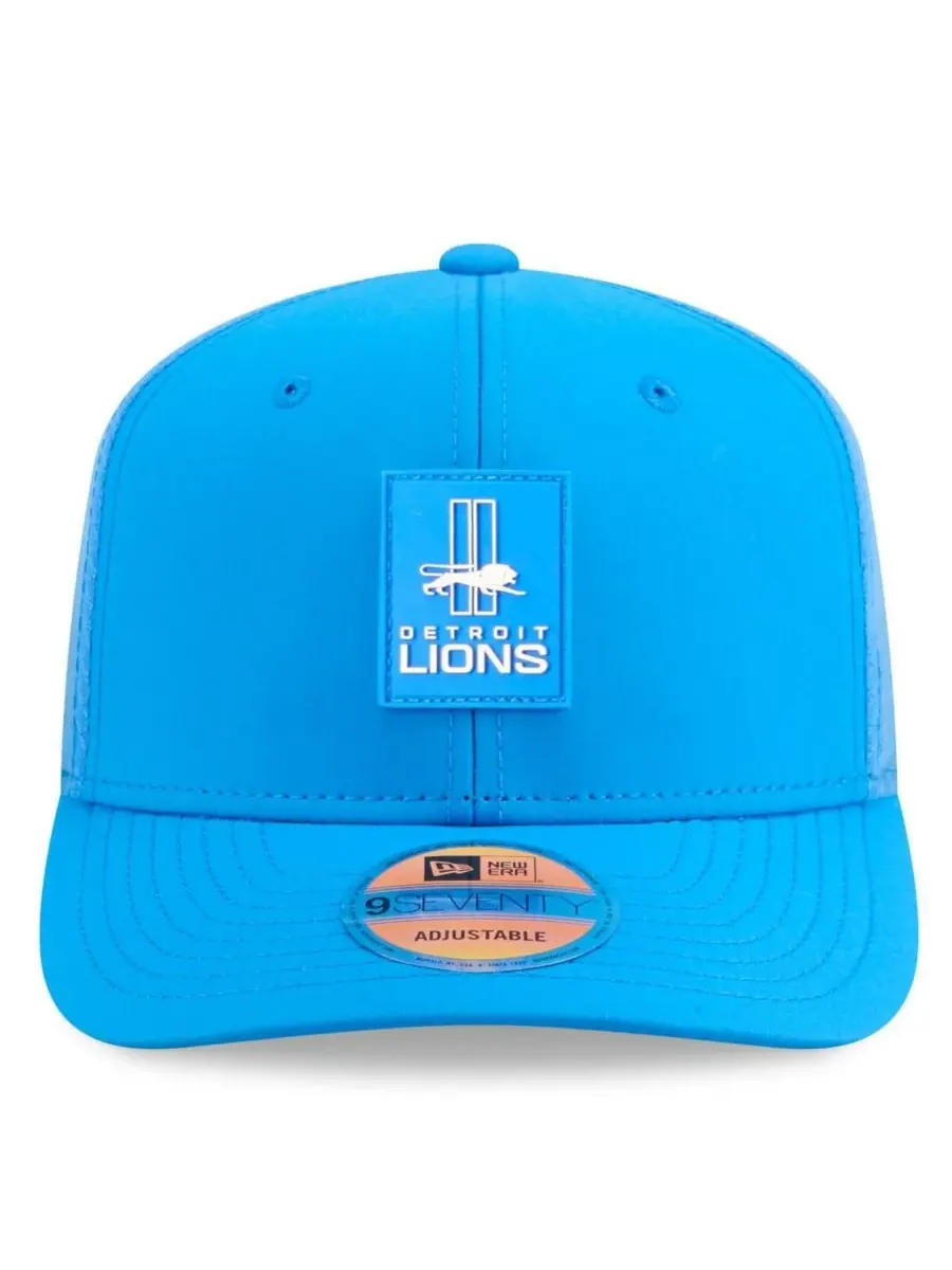 New Era Мужская синяя бейсболка Detroit Lions 2025 Sideline Throwback 9SEVENTY с регулируемым — изображение 5 из 5, синий