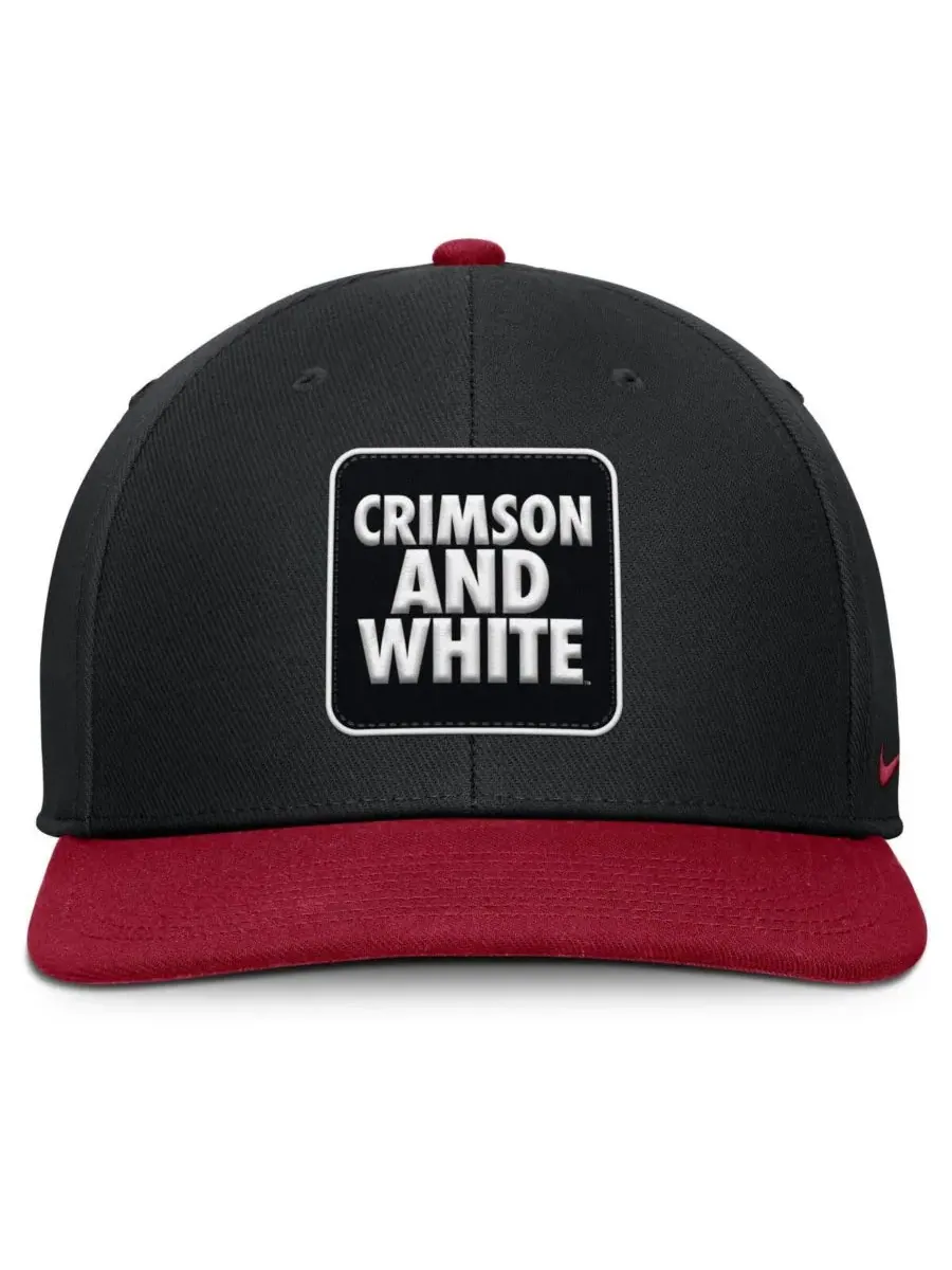 Nike Мужская кепка-снепбэк черного/красного цвета с символикой команды Alabama Crimson Tide 2025 — изображение 2 из 4, черный