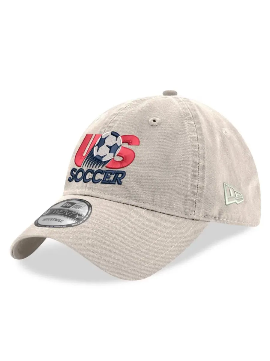 Бейсболка New Era с вышивкой USMNT 1993, 9TWENTY — изображение 1 из 4, бежевый