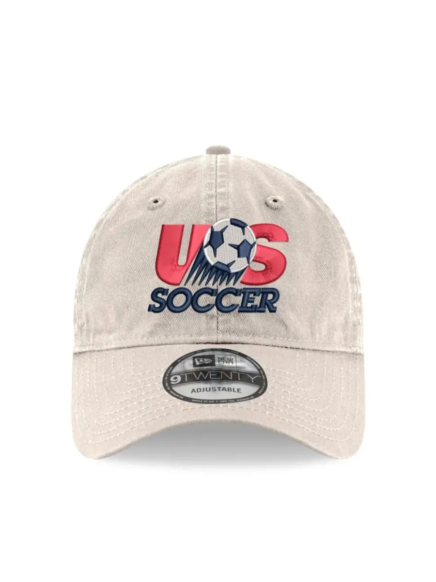 Бейсболка New Era с вышивкой USMNT 1993, 9TWENTY — изображение 2 из 4, бежевый