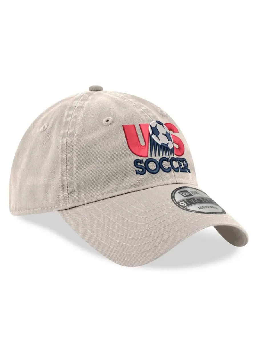 Бейсболка New Era с вышивкой USMNT 1993, 9TWENTY — изображение 3 из 4, бежевый