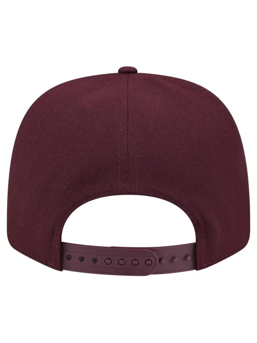 New Era Мужская бордовая кепка Mississippi State Bulldogs Game Day Multi-Rope 9SEVENTY Stretch-Snap — изображение 4 из 4