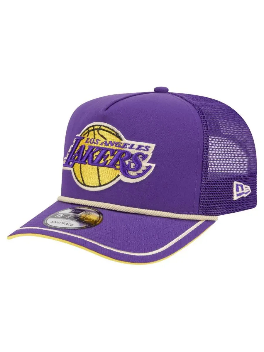 New Era Мужская фиолетовая винтажная бейсболка Los Angeles Lakers Team Rope A-Frame 9FIFTY с — изображение 1 из 4, фиолетовый