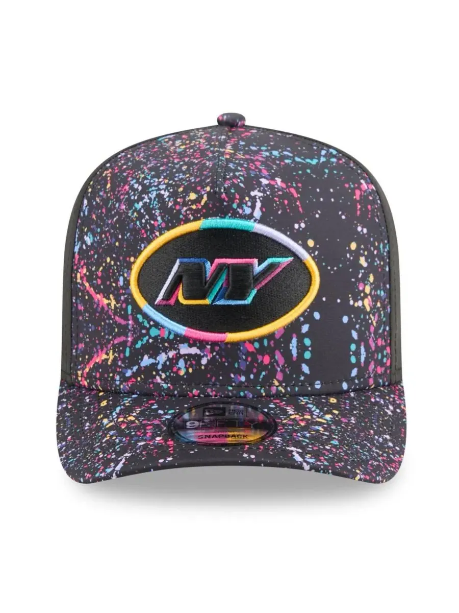 New Era Мужская черная бейсболка New York Jets 2025 NFL Crucial Catch A-Frame 9FIFTY Snapback — изображение 2 из 4, черный