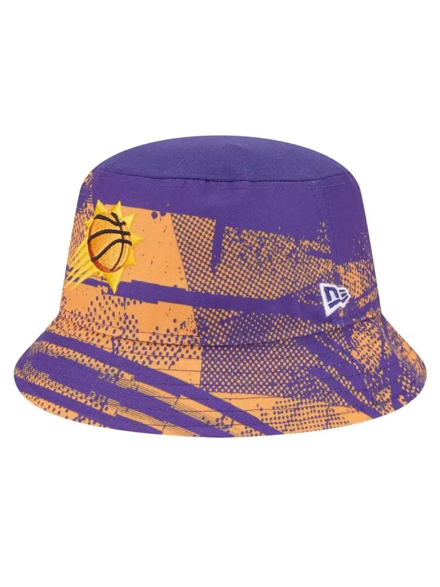 New Era Мужская панама Phoenix Suns фиолетово-оранжевого цвета с логотипом команды — изображение 1 из 4, фиолетовый оранжевый