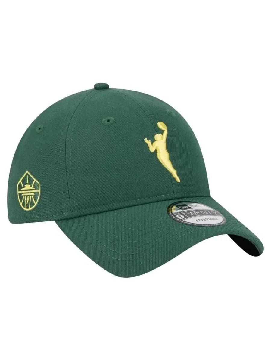 New Era Мужская зеленая регулируемая кепка Seattle Storm 9TWENTY — изображение 1 из 4, зеленый