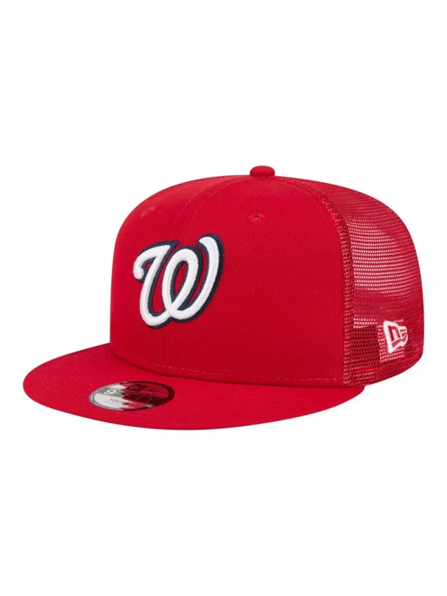 Кепка-тракер с высокой тульей Washington Nationals New Era — изображение 1 из 7, красный