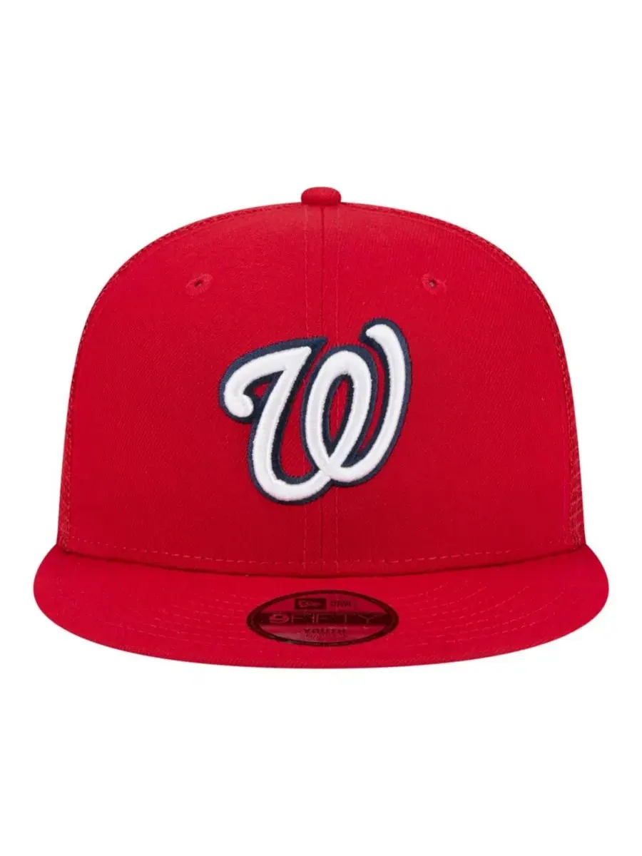 Кепка-тракер с высокой тульей Washington Nationals New Era — изображение 2 из 7, красный