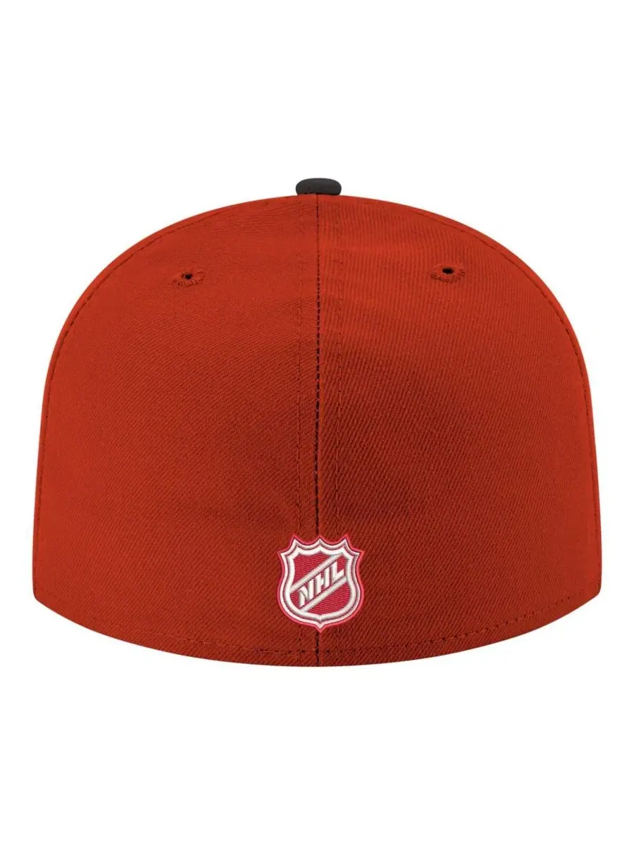 Кепка Detroit Red Wings Core Logo Two-Tone 59FIFTY Fitted New Era — изображение 4 из 4, красный черный