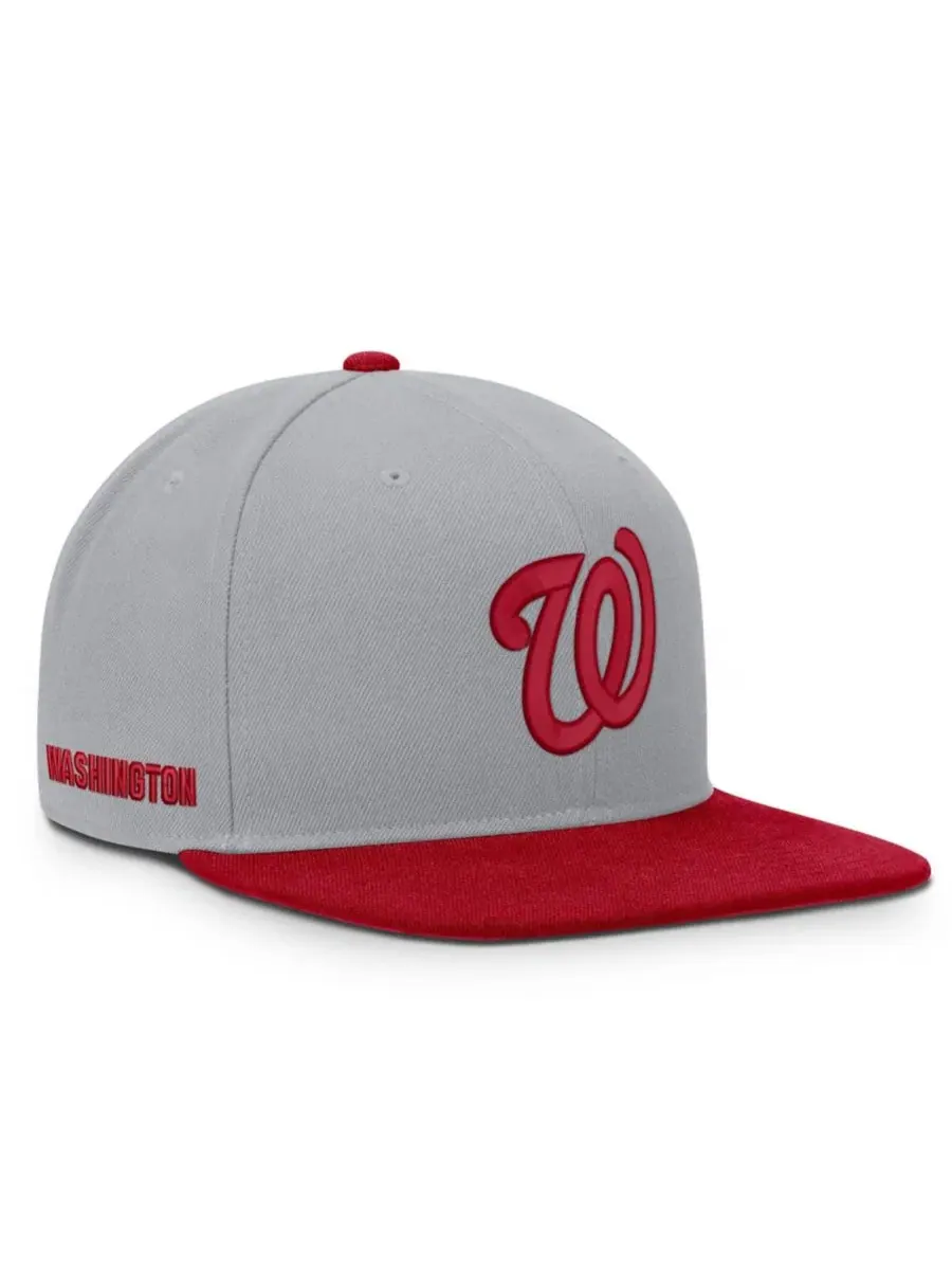 Кепка-снэпбек Washington Nationals Primetime Pro Dri-FIT Nike — изображение 1 из 4, серый красный