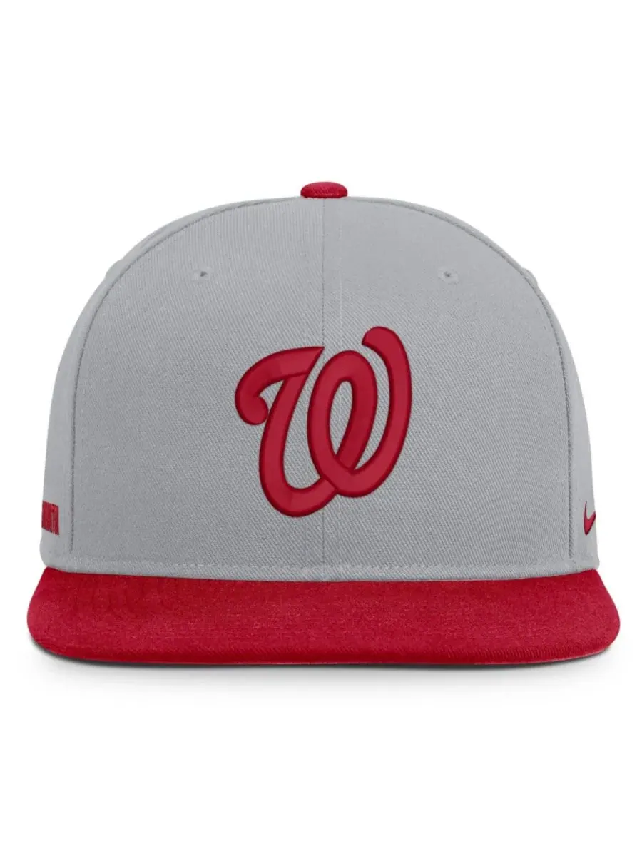 Кепка-снэпбек Washington Nationals Primetime Pro Dri-FIT Nike — изображение 2 из 4, серый красный