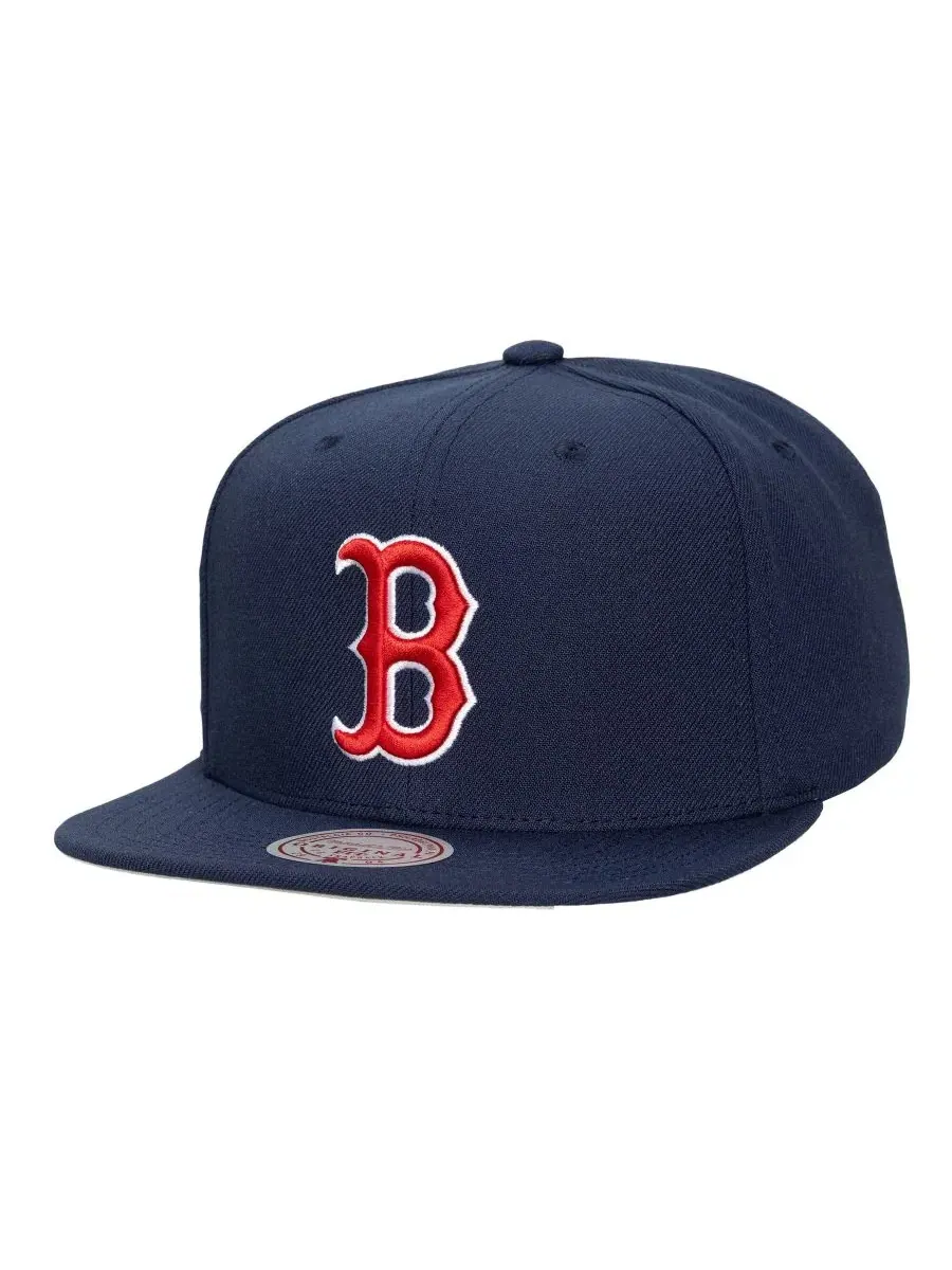 Кепка-снэпбэк Boston Red Sox Side Logo Mitchell & Ness — изображение 1 из 4, темно-синий