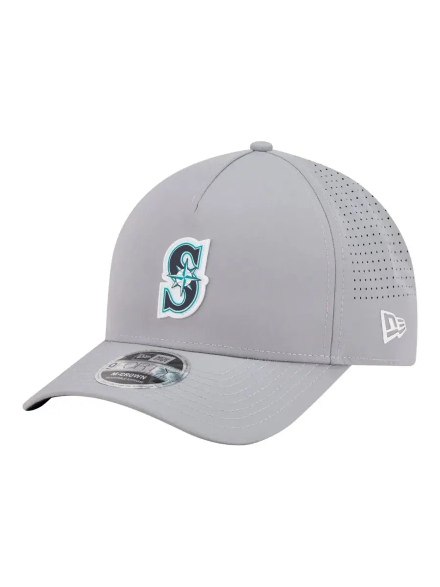 Кепка New Era 9FORTY M-Crown A-Frame с микрологотипом Seattle Mariners — изображение 1 из 5, серый