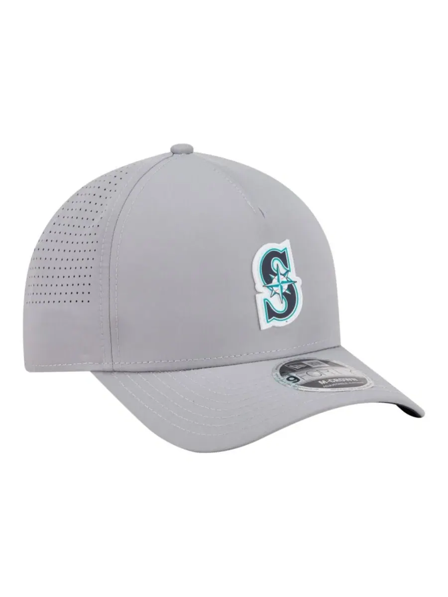 Кепка New Era 9FORTY M-Crown A-Frame с микрологотипом Seattle Mariners — изображение 4 из 5, серый