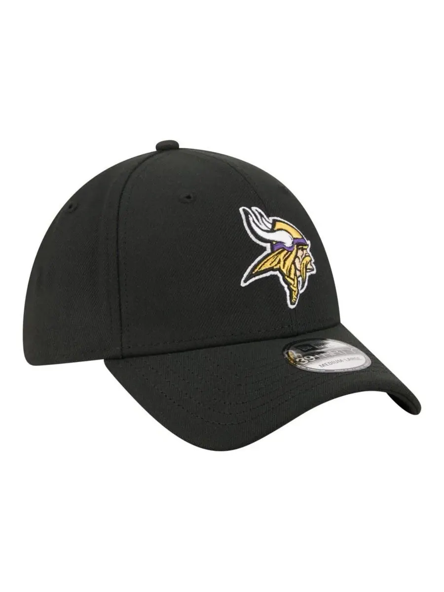 Кепка New Era Minnesota Vikings Core Team 39THIRTY Flex — изображение 3 из 5, черный