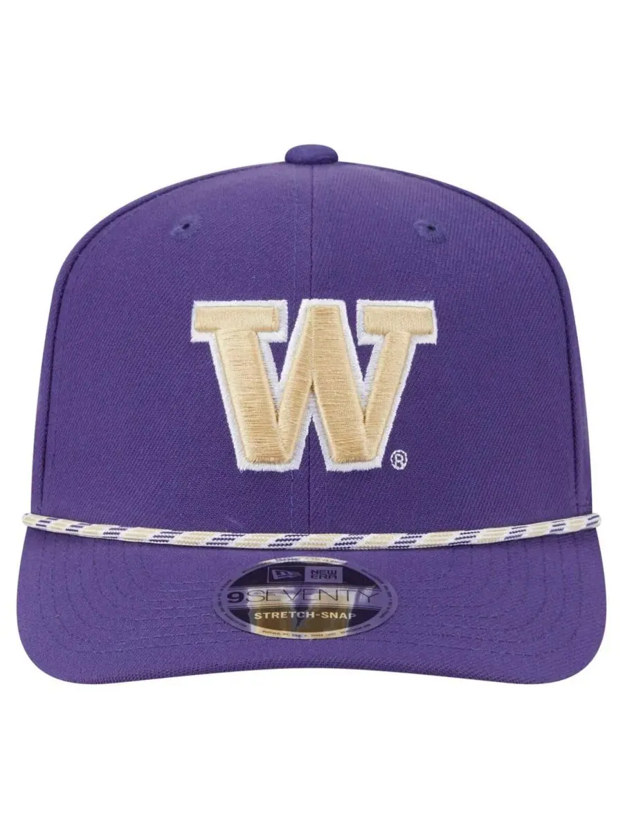 New Era Мужская фиолетовая кепка Washington Huskies Game Day Multi-Rope 9SEVENTY с эластичными — изображение 3 из 5