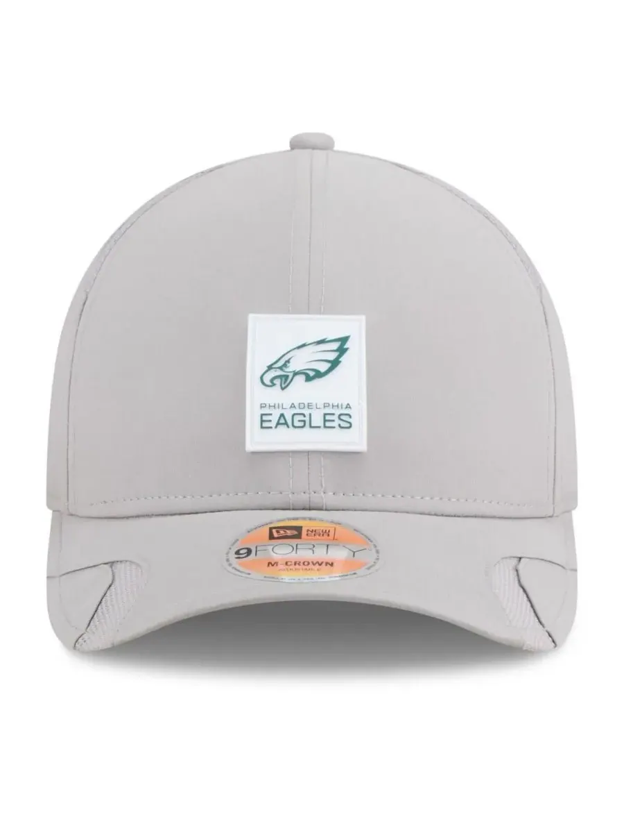 New Era Мужская серая регулируемая кепка Philadelphia Eagles 2025 Sideline M-Crown 9FORTY — изображение 5 из 5, серый