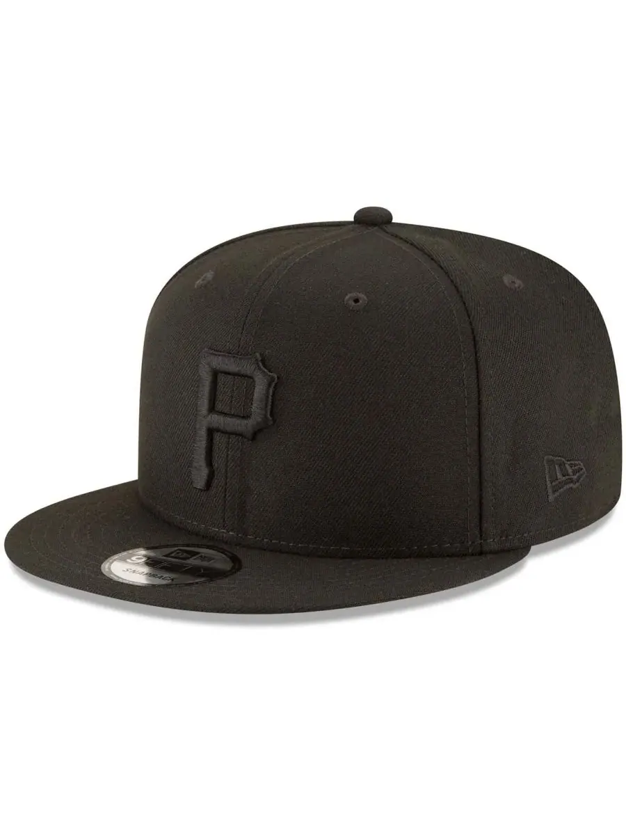 New Era Бейсболка Pittsburgh Pirates Black On Black 9Fifty Team Snapback Adjustable Black Hat — изображение 1 из 4, черный