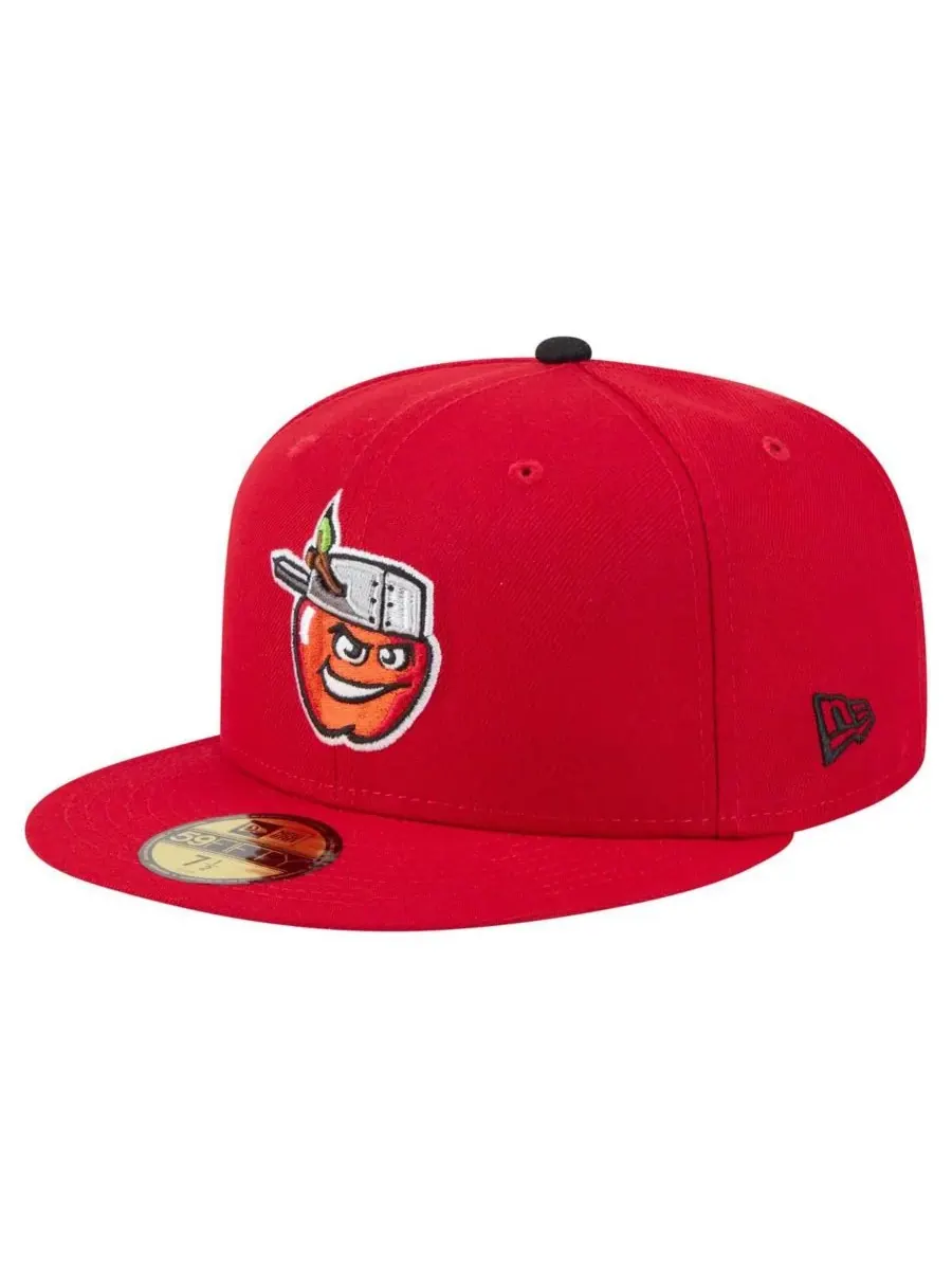 New Era Мужская красная бейсболка Fort Wayne TinCaps из коллекции Authentic Collection 59FIFTY — изображение 1 из 4, красный