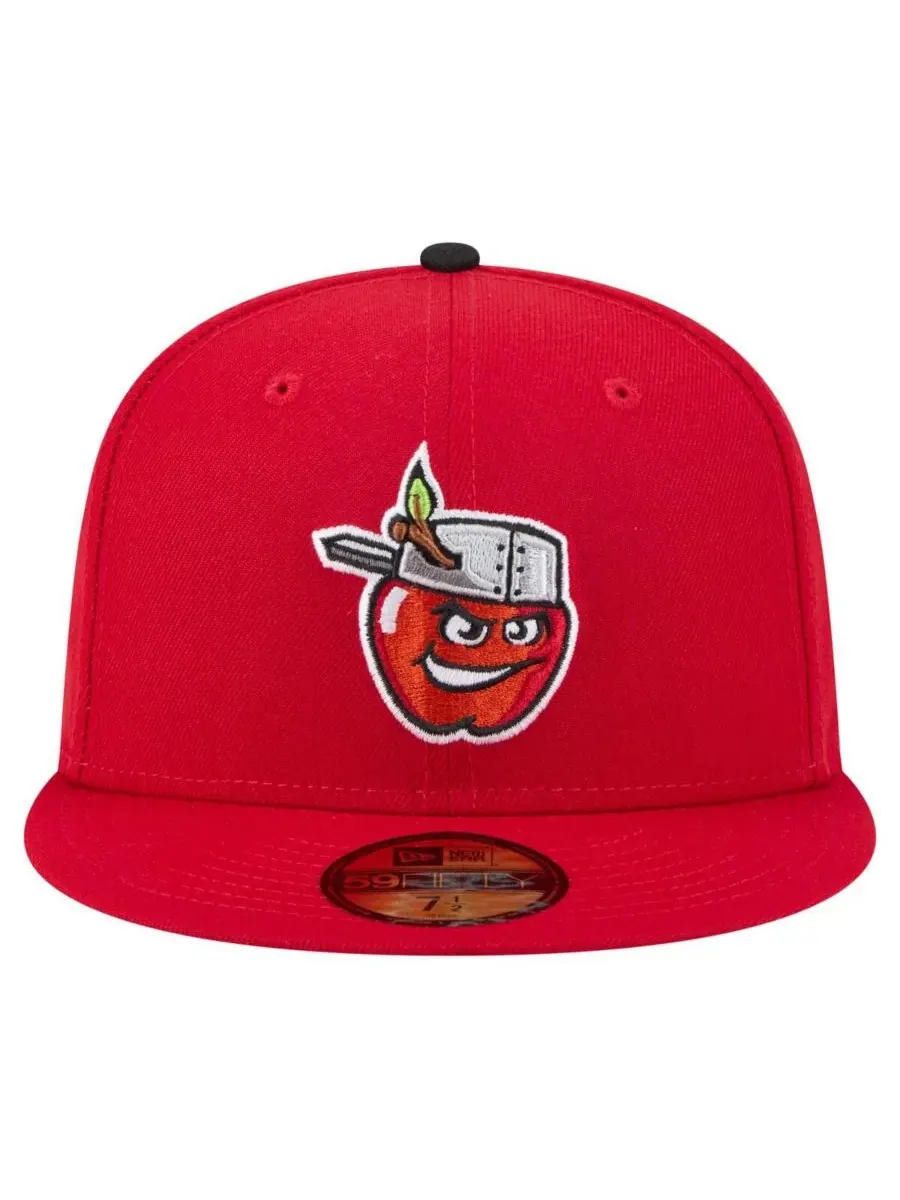 New Era Мужская красная бейсболка Fort Wayne TinCaps из коллекции Authentic Collection 59FIFTY — изображение 2 из 4, красный