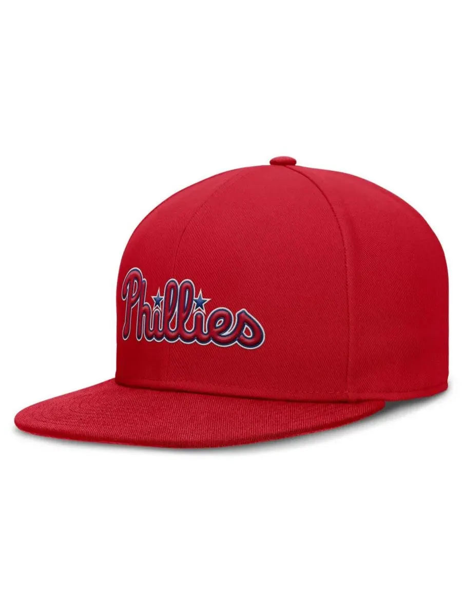 Nike Мужская красная бейсболка Philadelphia Phillies True Performance Fitted Hat — изображение 1 из 4, красный