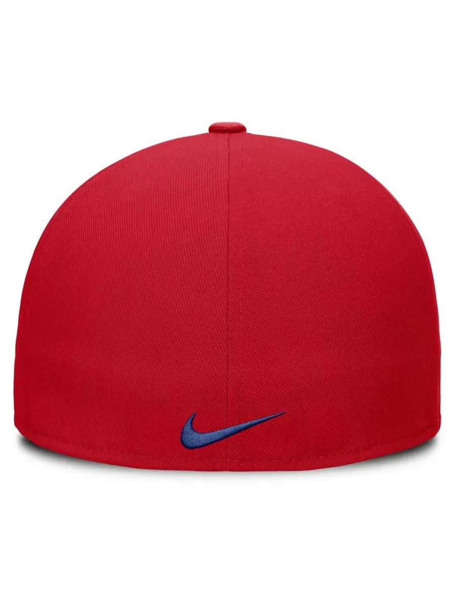 Nike Мужская красная бейсболка Philadelphia Phillies True Performance Fitted Hat — изображение 2 из 4, красный